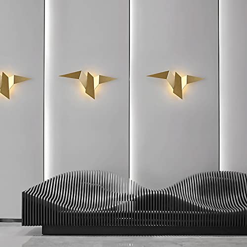 Origami Bird Applique LED 2W en fer forgé pour chambre
