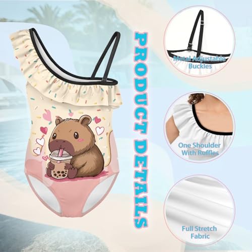 Image of Yzaoxia Girls One Piece Swimsuits Bathing Suit for Kids Swimwear 3-14Y
