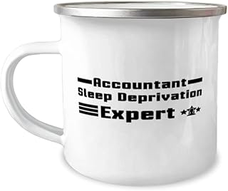 Accountant Camper Mug, Accountant. Sleep Deprivation Expert, Campfire Cup, Mountain Camping Coffee Mug