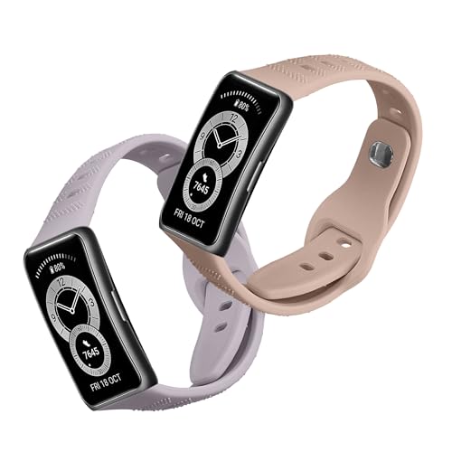 kwmobile 2X Sportarmband kompatibel mit Huawei Band 10/9 / 8 Armband - Fitnesstracker Band Set aus TPU Silikon
