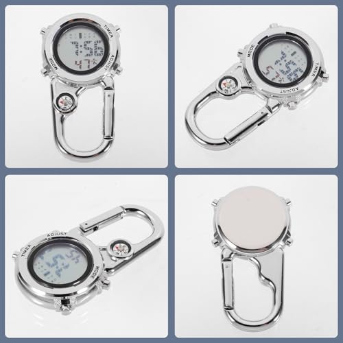 Reloj de dirección multifunción con mosquetón inoxidable estanco 2