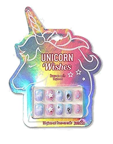 Justice Girls Unicorn Wishes Press On Nails (10 Piece Set)