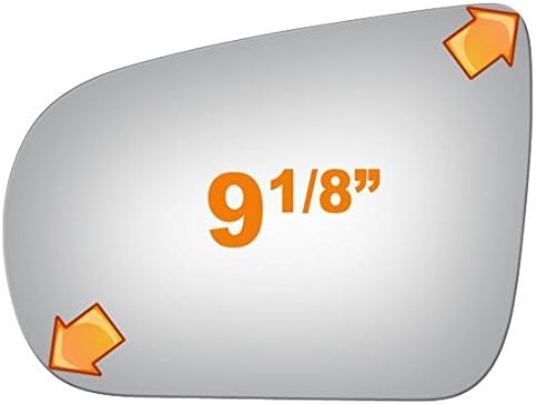 Flat Driver Side Mirror Replacement Glass for 2001-2005 PONTIAC AZTEK