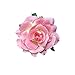 Produktbild HENGSONG Elegante Damen Accessoires Haarblumen Haarblüte Haarspange Haarschmuck Rose Broschen Ansteckblume viele Farben (Rosa)