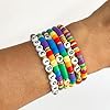 Rainbow Colorful Bracelets DIY Craft Clay Beads Kit - Rainbow LGBT Jewelry Making Art Craft Set - Gay Pride Assorted Beads and Alphabet Letters DIY Crafts - 1 Box, Rainbow Colors #5