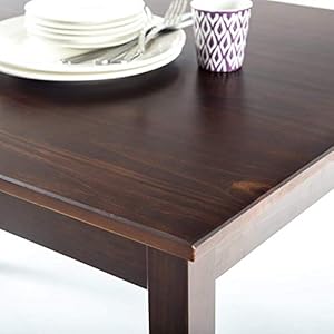 ZINUS Juliet Espresso Wood Dining Table Table Only 45 in x 28 in x 29 in