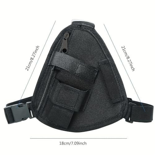 Image of The Style Sutra Radio Chest Harness Single Radio Pouch for Construction Sites Camping Sports|1 Chest | Other Radio Communication Accs