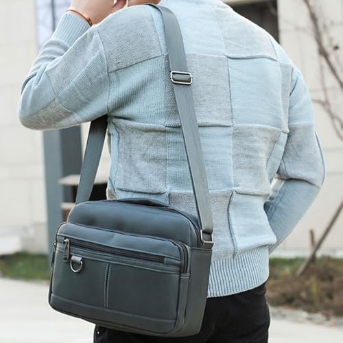 Bolso bandolera para hombre en tela Oxford, ideal para tus días de camping y paseos al aire libre 2