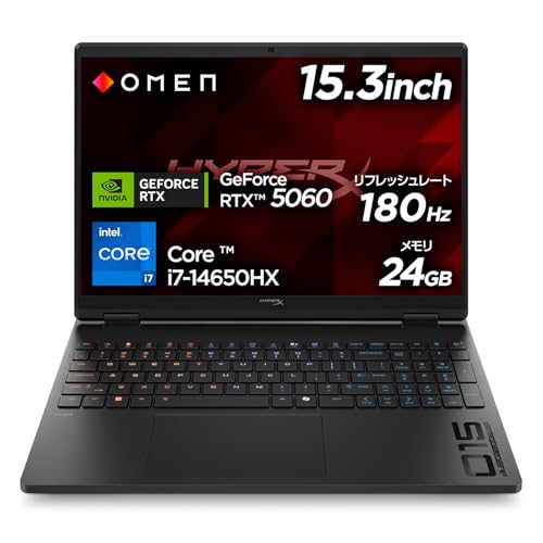 HyperX �Q�[�~���O�m�[�gPC HyperX OMEN 15-ga Intel Core i7-14650HX �v���Z�b�T�[ 24GB������ 1TB SSD Windows11 Home 15.3�C���` 2.5K IPS�f�B�X�v���C ���t���b�V�����[�g