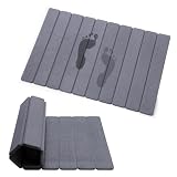 zmnklry Foldable Stone Bath Mat, Quick-Drying Diatomite Bath Mat