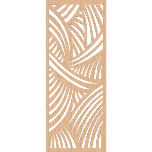 Image of Chester Decorative Pierced Fretwork Wood Wall Panels, 19 3 /8 inchW x 49 3 /8 inchH x 3 /8 inchT, Hickory