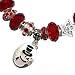 AJ Fashion Jewellery ECLECTICA RED Christmas Silver Plated Red Christmas Bracelet