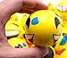FIVOENDAR Set of 12 - Fun Face Stress Balls Cute Hand Wrist Stress Reliefs Squeeze Balls for Kids and Adults at School or Office Party Favors (Yellow Color Random Faces) (Latest)