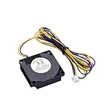 Walmeck 2 Stück Gebläse DC 12 V 0,12 A 40 X 40 X 10 Mm Lüfter mit Hocheffizienter Wärmeableitung für CR-10-Serie und Ender-3 3D-Drucker-Extruder-Hotend (DC 24V 0,06A)