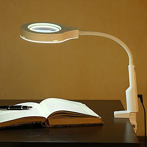 Loupe de table pour travaux de passe-temps et modélisme LIBINFAN avec éclairage LED - 6