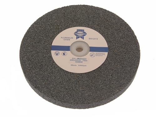 Faithfull FAIGW20020M Bench Grinding Wheel Alox 200mm x 20mm Medium