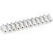 CABLEPELADO Regleta de conexion de cables electricos de seccion 4mm Blanco 3...