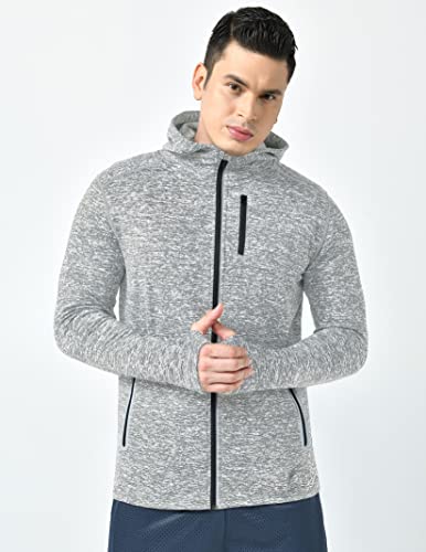 Liberty Imports TOP-367 2 Pack Men'S Fleece Zip Up Hoodies With Zipper Pockets Thumb Holes thumb #1