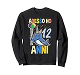 adesso ho 12 animale marino anni narvalo compleanno felpa