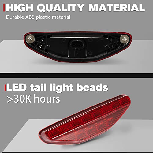 Haka Tough Led Tail Light For Honda Trx 450 R Er 2006-2014, Atv Rear Brake Stop Light Tail Lamp Assembly Accessories, Waterproof, Red, 1Pc #TOP1