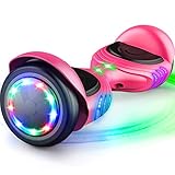 TOMOLOO Hoverboard with Bluetooth Speaker and LED Lights Self-Balancing Scooter UL2272 Certified...