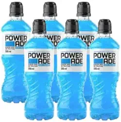 Powerade Mountain Blast Zero Bebida Isotônica, Sabor Frutas, 500ml, 6 Unidades