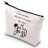 G2TUP Roxie & Velma Musical Cosmetic Bag Musical Theatre Fans Gift And that Jazz Song Lyrics Makeup Bag Billy Flynn Merch (that Jazz)