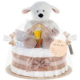  Timfanie® Windeltorte  mit Warmies® Schaf  natur neutral  0-8 Monate