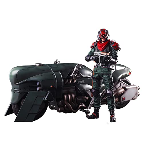 Square Enix FINAL Fantasy VII Remake - Officer & Moto - Play Arts Kai Fig. et Véhi