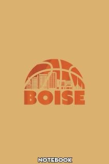 Boise City Skyline Idaho Basketball Fan Jersey Notebook: A blank lined basketball notebook 6x9 in 110 Pages that makes a fun basketball gift for teen girls, women's basketball, team basketball gifts