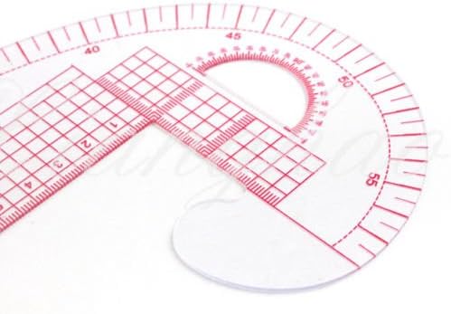2 pcs 3 In 1 Plastic French Curve Metric Sewing Ruler Measure For Dressmaking Tailor Grading Rule Pattern Making