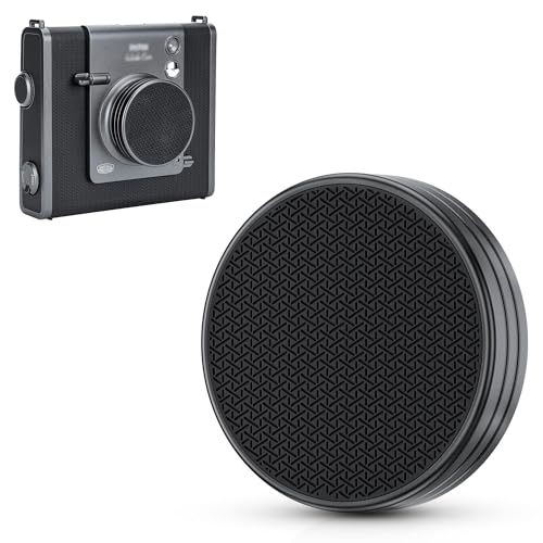 Silicone-Textured Lens Cap for Fuji Insta Wide Evo, Aluminum Anti-Scratches