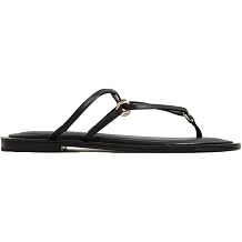 Flat Sandals for Women Thong Round Open Toe Flip Flop Cross Strap Slip on Slides Summer Casual Beach Comfortable