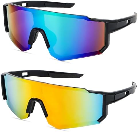 Lunettes De Vélo Polarisées DAJASD – 2 Paires, UV400, Légères Et Super Stylées Pour Le Sport Et La Vie De Tous Les Jours !