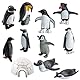 Mini Pinguin Figuren, Miniatur Pinguin Ornamente, Tierfiguren, 11PCS Micro Landschaft DIY Ornamente Harz, Für Bonsai, DIY-Schlüsselanhänger Verwendet Kinder Kleinkinder Tortenaufsätze Wohnkultur Handw