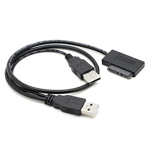 Cable Convertidor USB 2.0 a SATA 13Pin para Laptop miniatura 3
