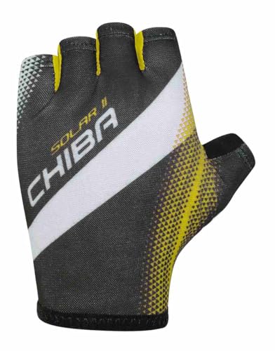 Chiba Unisex Solar II Rękawice Black/Neon Yellow M