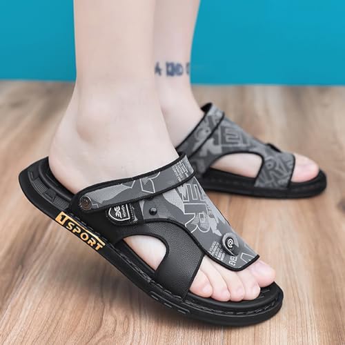 Men's Comfortable Hallux Valgus Summer Flip Flops,Retro Clip Toe Sandals For Plantar Fasciitis,arch Support Orthopedic Slippers4