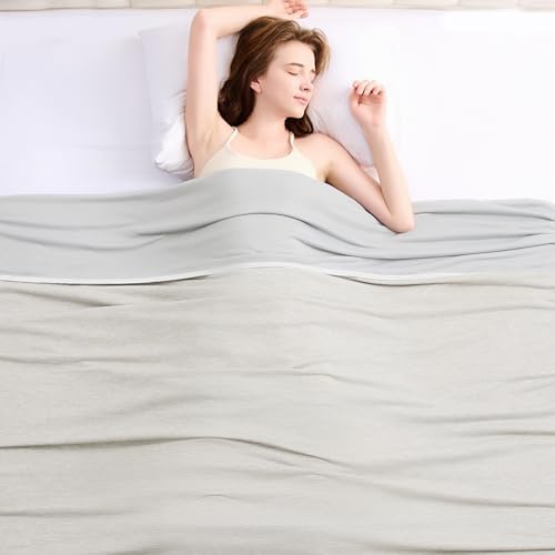 Topcee Cooling Blanket (90"x90"Queen Size) for Night Sweats Absor...
