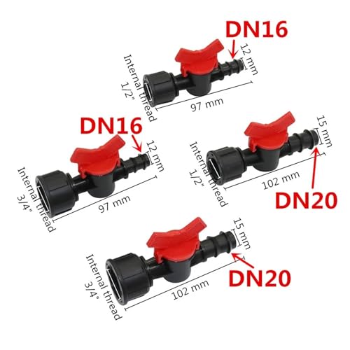 Conector de parada de agua 3/4 a DN20 para reparar fugas de riego 3