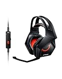 ASUS Strix 2.0 - Auriculares Gaming (multiplataforma con transductores de neodimio de 60 mm y Dos micrófonos), Color Negro