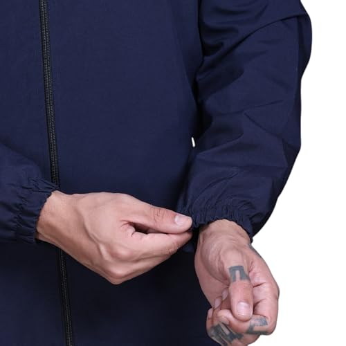 Image of TFA Mens Windcheater Jacket |Zip Closure| Sports Wear| Water Resistant |Rainy Season | Reflector