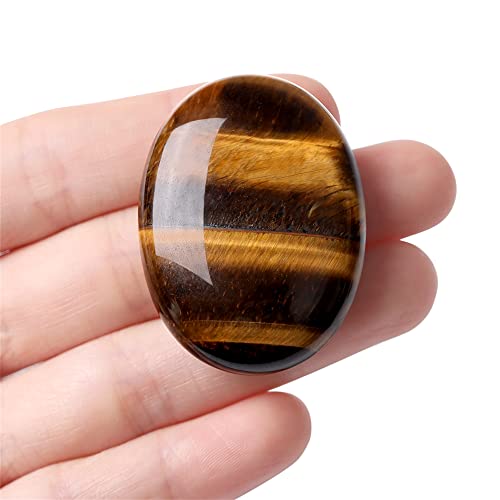 Tiger Eyes Thumb Healing Crystals Stones Sets Hand Carved Stones
