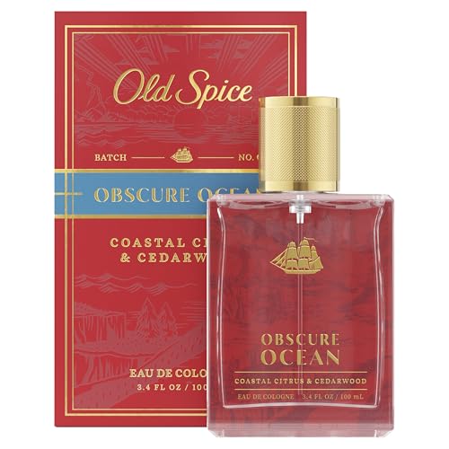 Old Spice Cologne for Men Premium & Pairable Fragrance Spray Obscure Ocean with Coastal Citrus & Cedarwood Signature Scent Masculine & Sophisticated for Day & Night Wear Eau de Cologne 3.4 fl oz