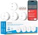 Heiman Smart Smoke Detector, 3-Pack Interconnected Fire Alarm with Gateway