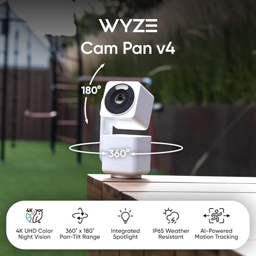 WYZE-Cam-Pan-v4-4K-Smart-Security-Camera-AI-IndoorOutdoor-Cameras-for-Home-Security-Baby-Pet-Color-Night-Vision-360-PanTilt8-x-Digital-Zoom-24G-5G-Works-with-Alexa-Google-Assistant