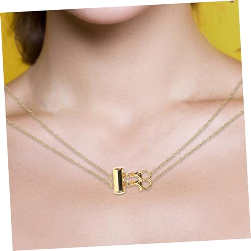 Collier de séparation magnétique ajustable fermoir de superposition pour bijoux 5 sets - 6