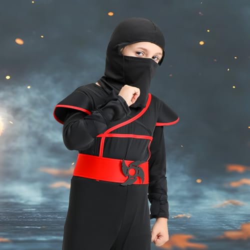 Disfraz completo ninja musculoso para niños miniatura 3