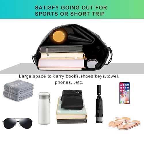 40 Pack Drawstring Backpack With Key Tag 13.39“X16.53” Sport Bag Cinch String Backpack Swimming Bag Football Bag Party Beach Bag Team Bag (Red)3