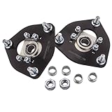 maXpeedingrods Coilovers Camber Plate for Nissan S13 Silvia 89-93/180SX 89-98/Sileighty 98/200SX 89-94/240SX 89-90 Front Top Mounts Black